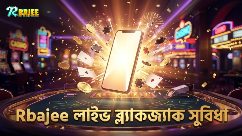 Rbajee প্ল্যাটফর্মে লাইভ ব্ল্যাকজ্যাক খেলার দ্রুততা ও সুবিধা।